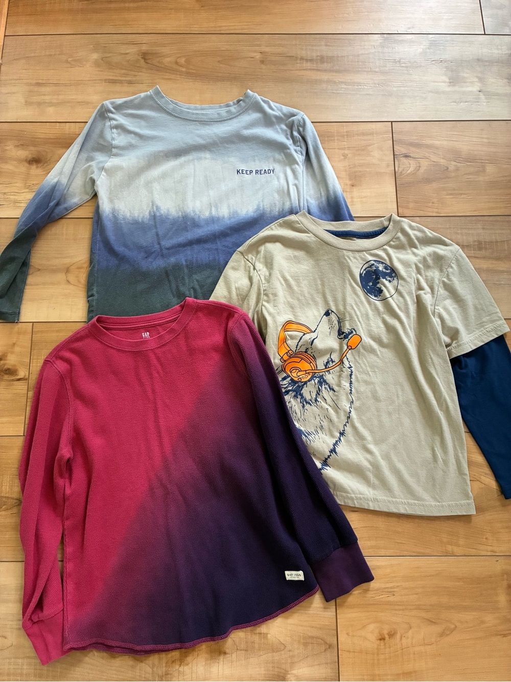 Boys long sleeve shirt lot of 3-GAP Kids Ombré, uncommon threads & Zara